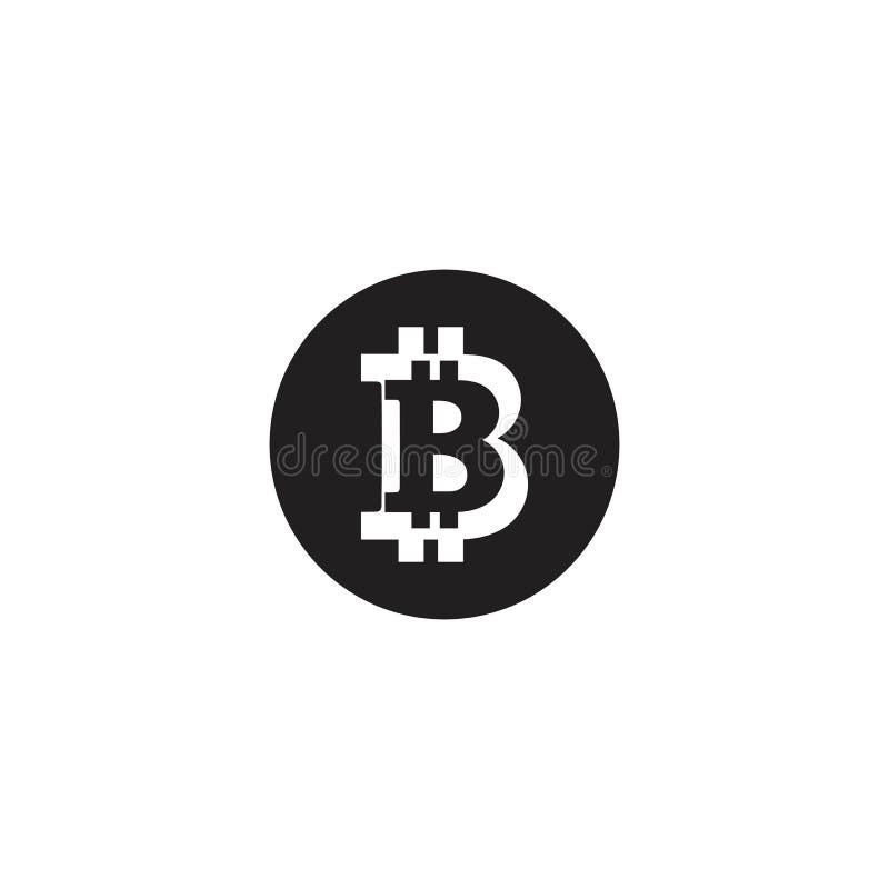 Bitcoin Crypto B Letter Logo Symbol Template Design Illustration Vector