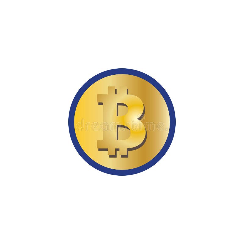 Bitcoin Crypto B Letter Logo Symbol Template Design Illustration Vector