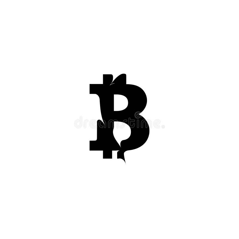 Bitcoin Crypto B Letter Logo Symbol Template Design Illustration Vector