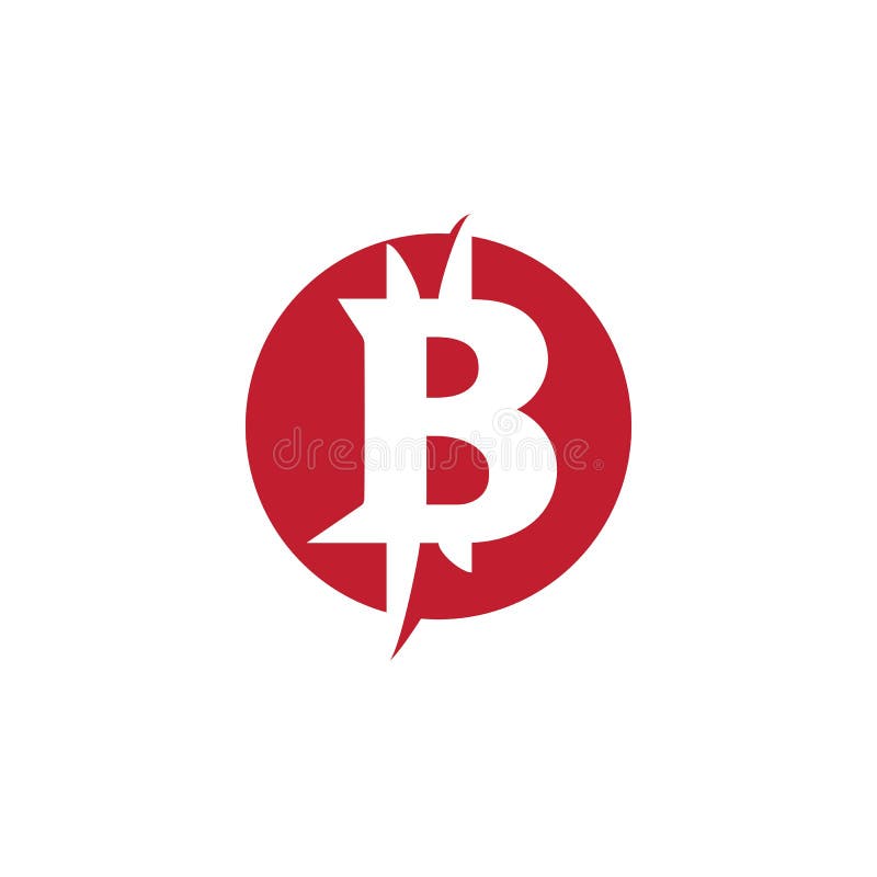 Bitcoin Crypto B Letter Logo Symbol Template Design Illustration Vector